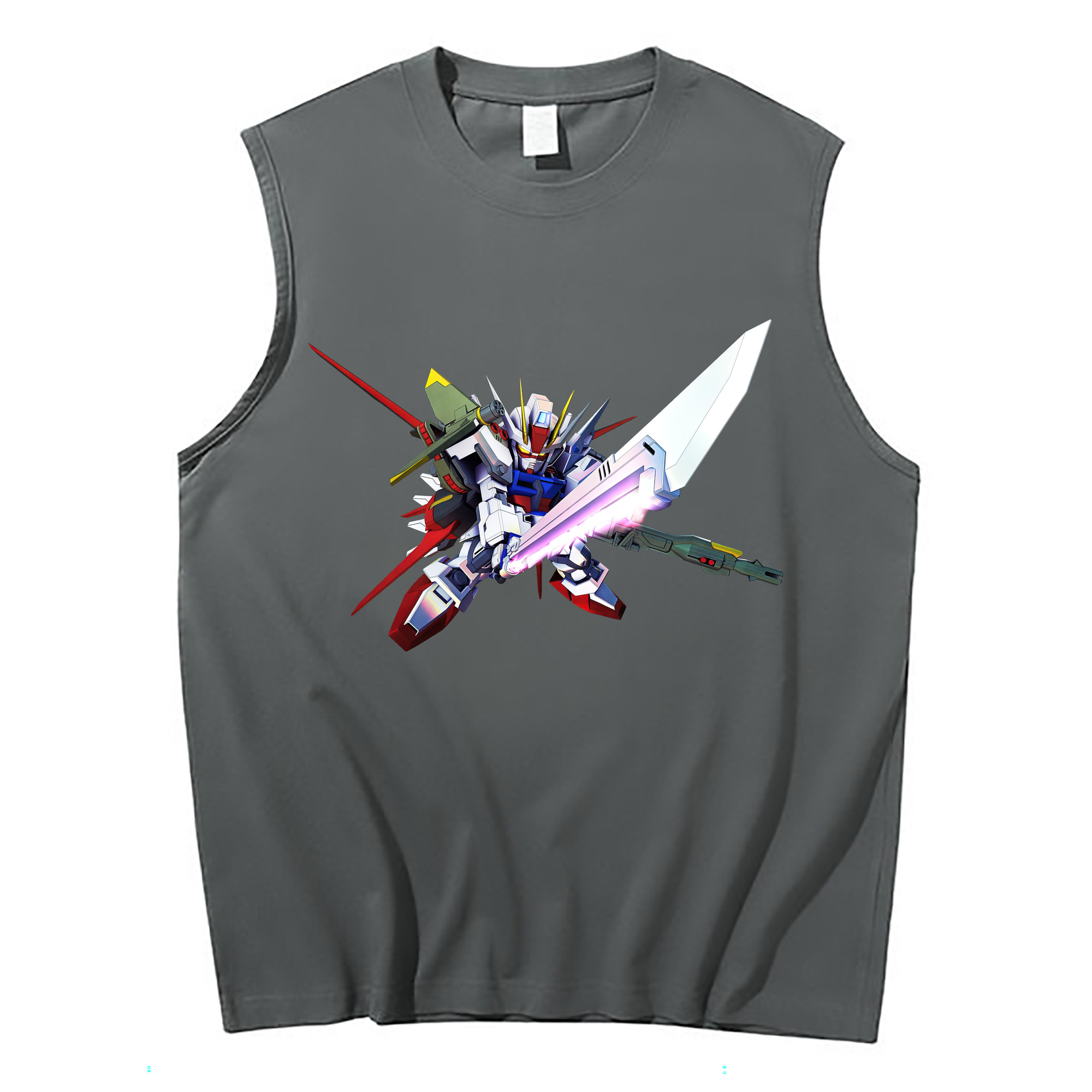（画像用） 機動戦士ガンダム Mobile Suit Gundam コットン100％タンクトップ（フロントプリント）